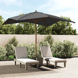 Parasol met houten paal 300x300x273 cm antracietkleurig - AllerleiShop