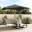 Parasol met houten paal 300x300x273 cm zwart - AllerleiShop