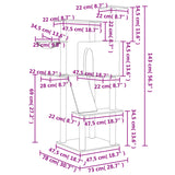 Kattenmeubel met sisal krabpalen 143 cm crèmekleurig