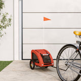 Hondenfietstrailer oxford stof en ijzer oranje - AllerleiShop