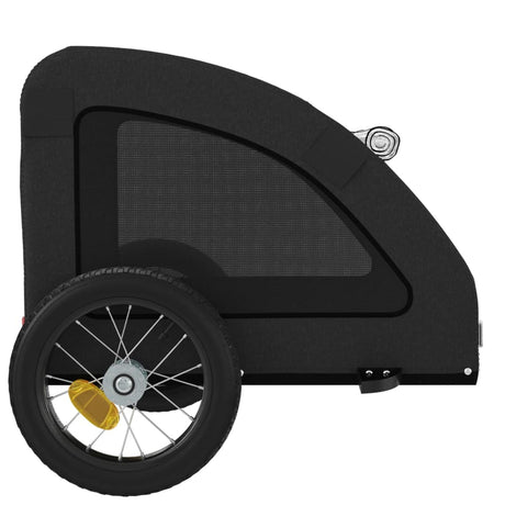 Hondenfietstrailer oxford stof en ijzer zwart - AllerleiShop