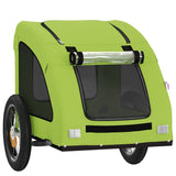 Hondenfietstrailer oxford stof en ijzer groen - AllerleiShop