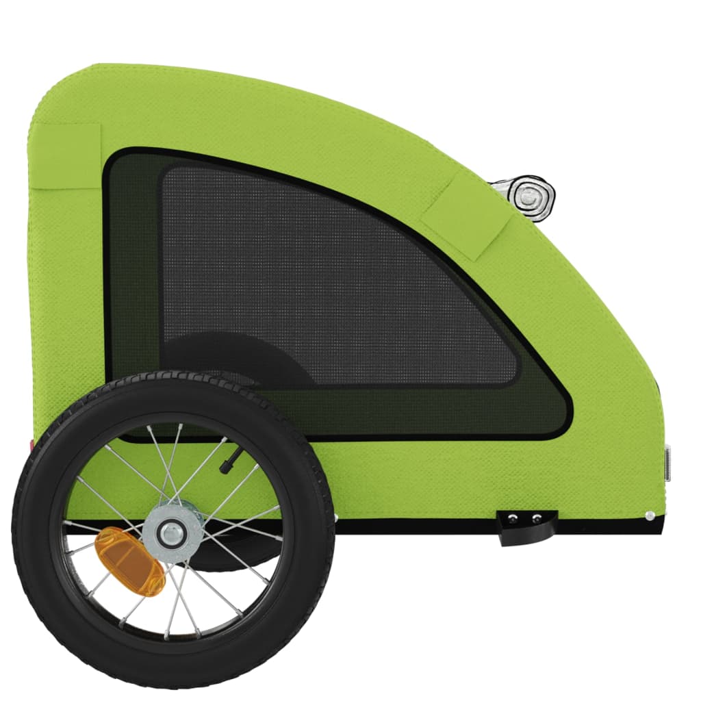 Hondenfietstrailer oxford stof en ijzer groen - AllerleiShop