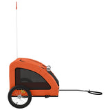 Hondenfietstrailer oxford stof en ijzer oranje - AllerleiShop