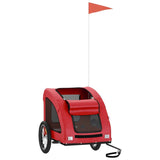 Hondenfietstrailer oxford stof en ijzer rood - AllerleiShop