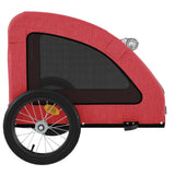 Hondenfietstrailer oxford stof en ijzer rood - AllerleiShop