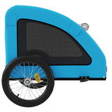 Hondenfietstrailer oxford stof en ijzer blauw - AllerleiShop