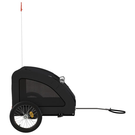 Hondenfietstrailer oxford stof en ijzer zwart - AllerleiShop