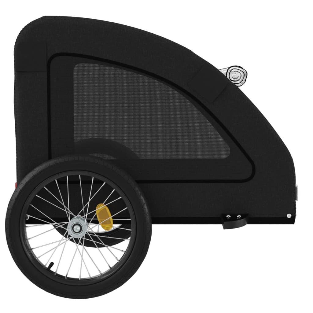 Hondenfietstrailer oxford stof en ijzer zwart - AllerleiShop