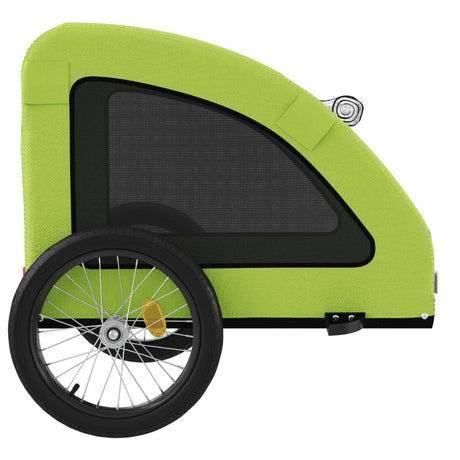 Hondenfietstrailer oxford stof en ijzer groen - AllerleiShop