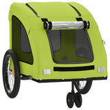 Hondenfietstrailer oxford stof en ijzer groen - AllerleiShop