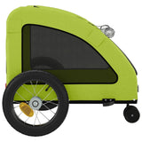 Hondenfietstrailer oxford stof en ijzer groen - AllerleiShop