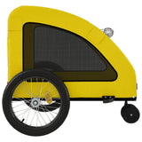 Hondenfietstrailer oxford stof en ijzer geel - AllerleiShop