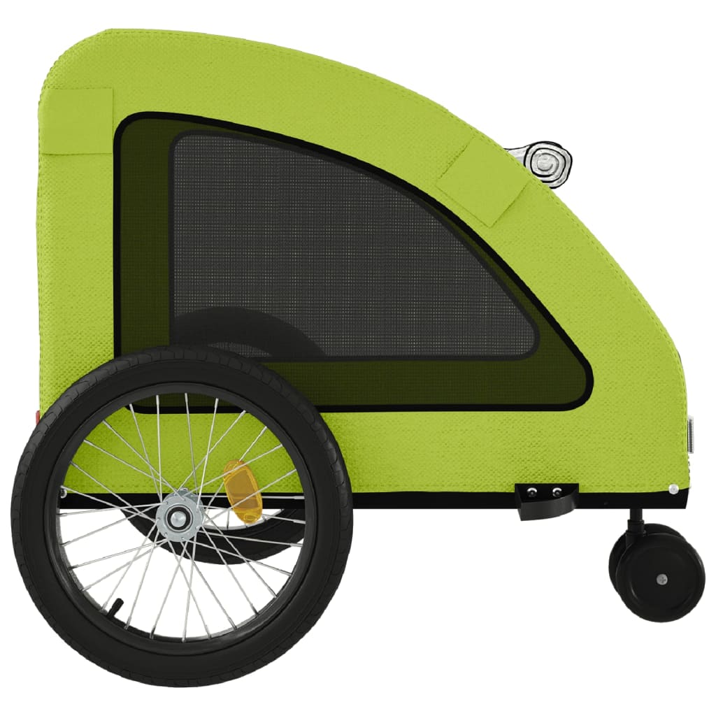 Hondenfietstrailer oxford stof en ijzer groen - AllerleiShop