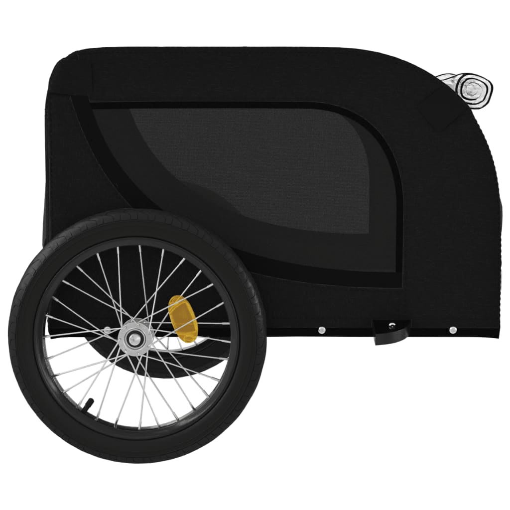 Hondenfietstrailer oxford stof en ijzer zwart - AllerleiShop