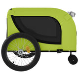 Hondenfietstrailer oxford stof en ijzer groen en zwart - AllerleiShop