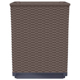 Plantenbakken 4 st 30x30x37 cm polypropeen bruin