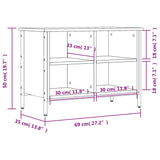 Schoenenkast 69x35x50 cm bewerkt hout zwart