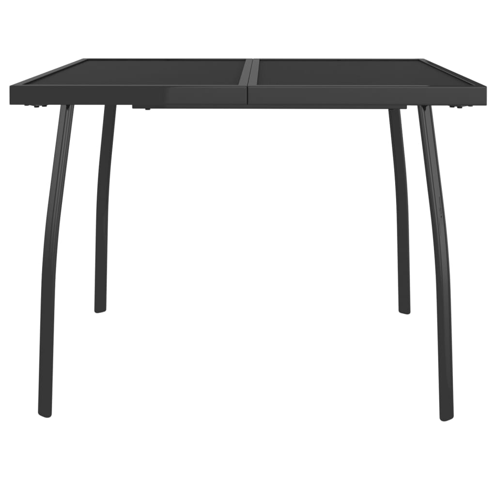 Tuintafel 100x100x72 cm staalgaas antracietkleurig - AllerleiShop