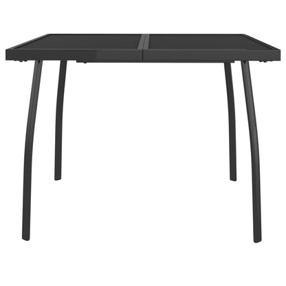 Tuintafel 100x100x72 cm staalgaas antracietkleurig - AllerleiShop