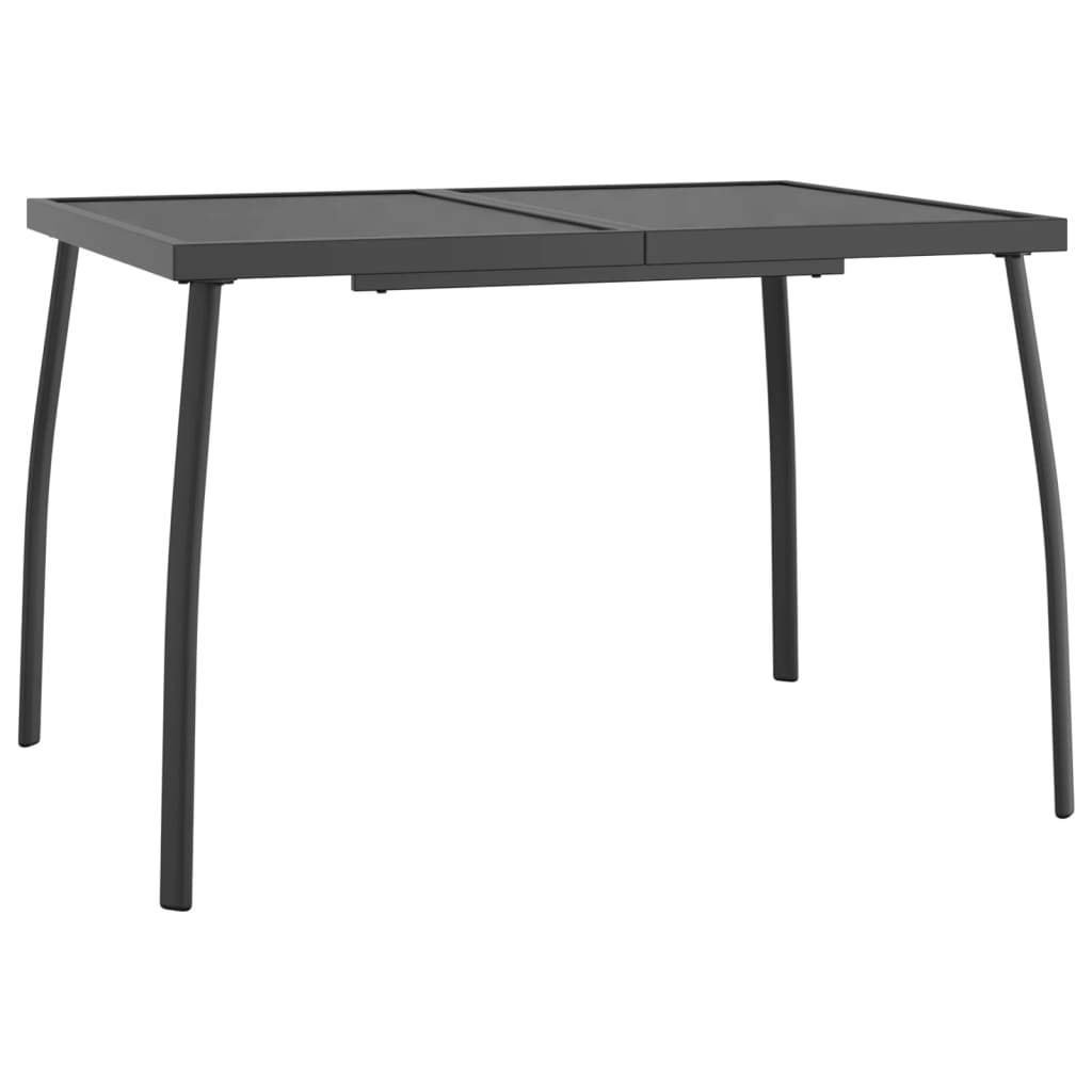 Tuintafel 110x80x72 cm staalgaas antracietkleurig - AllerleiShop