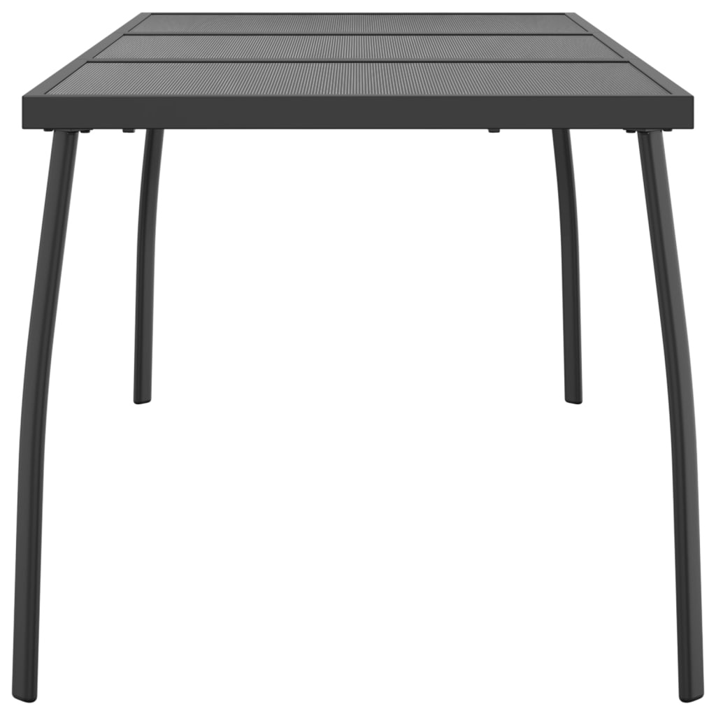 Tuintafel 165x80x72 cm staalgaas antracietkleurig - AllerleiShop