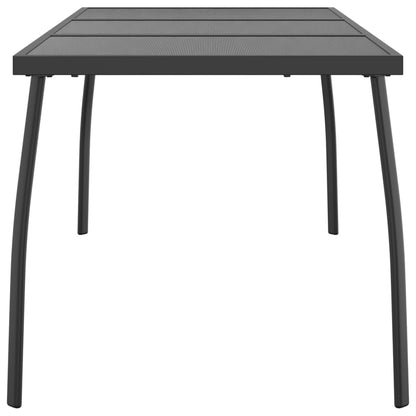 Tuintafel 165x80x72 cm staalgaas antracietkleurig - AllerleiShop