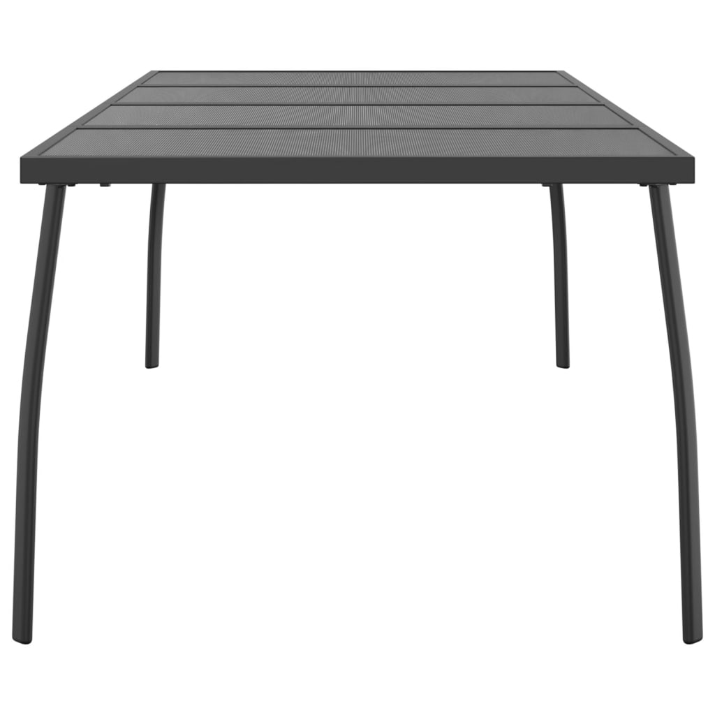 Tuintafel 200x100x72 cm staalgaas antracietkleurig - AllerleiShop