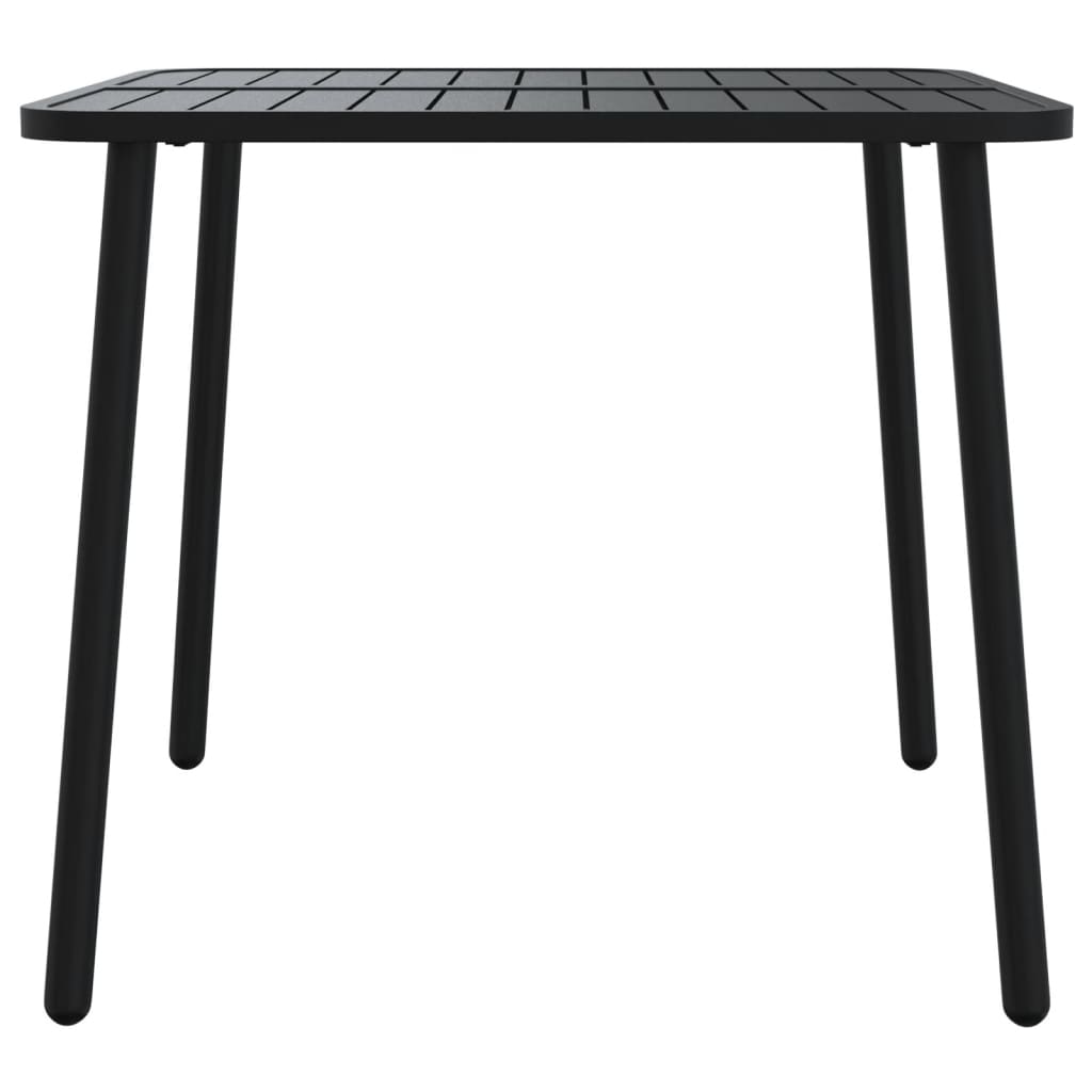 Tuintafel 80x80x71 cm staal antracietkleurig - AllerleiShop