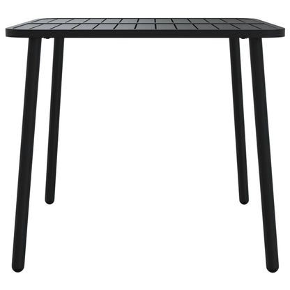 Tuintafel 80x80x71 cm staal antracietkleurig - AllerleiShop