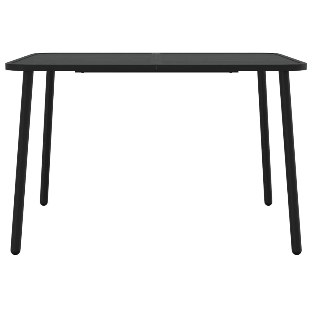 Tuintafel 110x80x71 cm staal antracietkleurig - AllerleiShop