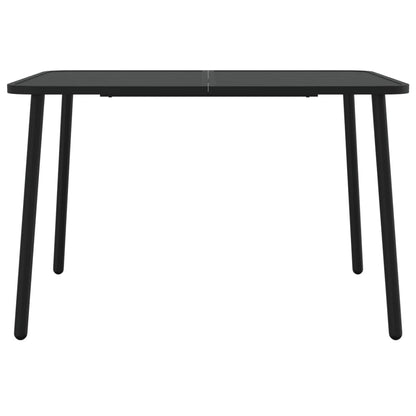 Tuintafel 110x80x71 cm staal antracietkleurig - AllerleiShop