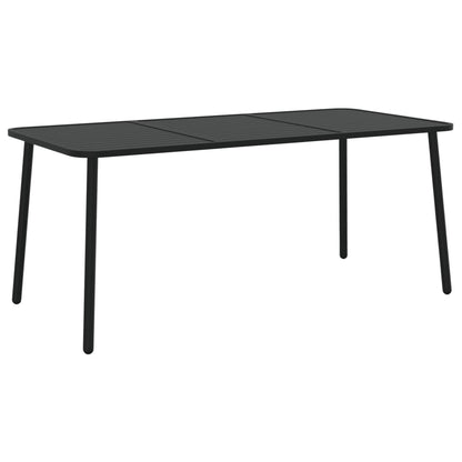 Tuintafel 165x80x71 cm staal antracietkleurig - AllerleiShop