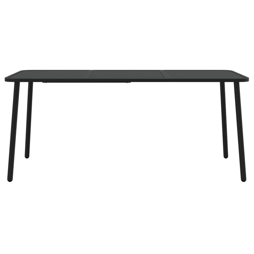 Tuintafel 165x80x71 cm staal antracietkleurig - AllerleiShop