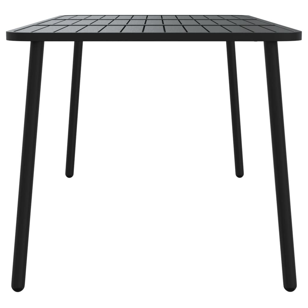 Tuintafel 165x80x71 cm staal antracietkleurig - AllerleiShop