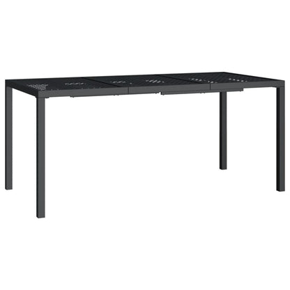 Tuintafel 165x80x72 cm staal antracietkleurig - AllerleiShop