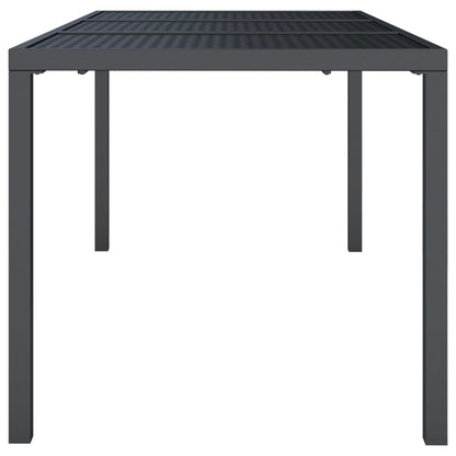 Tuintafel 165x80x72 cm staal antracietkleurig - AllerleiShop