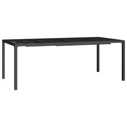 Tuintafel 200x100x72 cm staal antracietkleurig - AllerleiShop