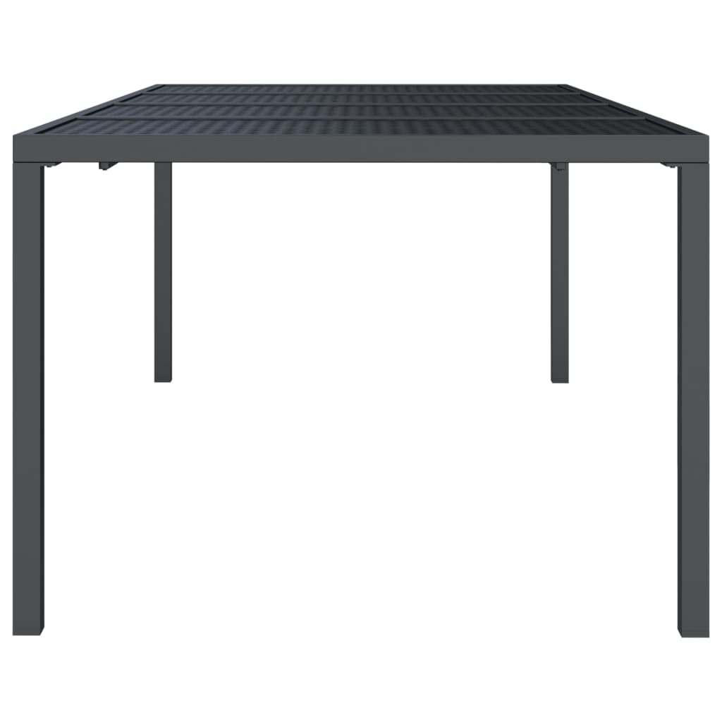 Tuintafel 200x100x72 cm staal antracietkleurig - AllerleiShop