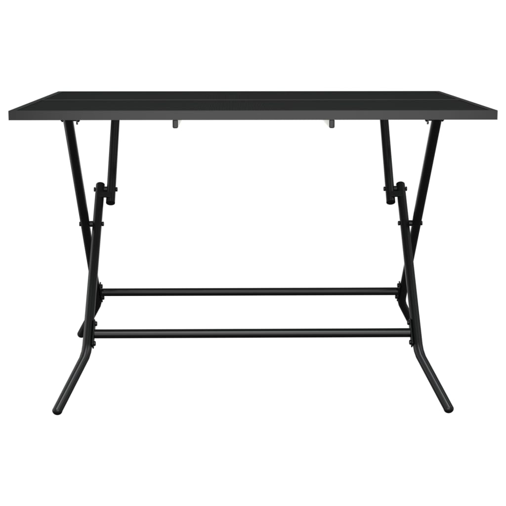 Tuintafel inklapbaar 110x80x72 cm staalgaas antracietkleurig - AllerleiShop