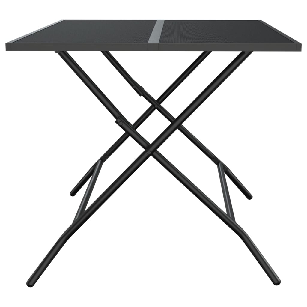 Tuintafel inklapbaar 110x80x72 cm staalgaas antracietkleurig - AllerleiShop