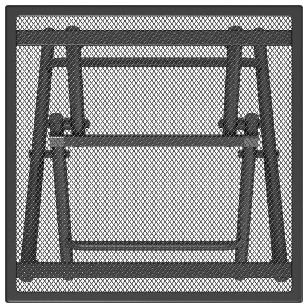 Tuintafel 38x38x38 cm staalgaas antracietkleurig - AllerleiShop