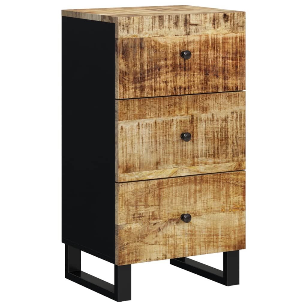 Dressoir met 3 lades 40x33,5x75 cm massief mangohout - AllerleiShop