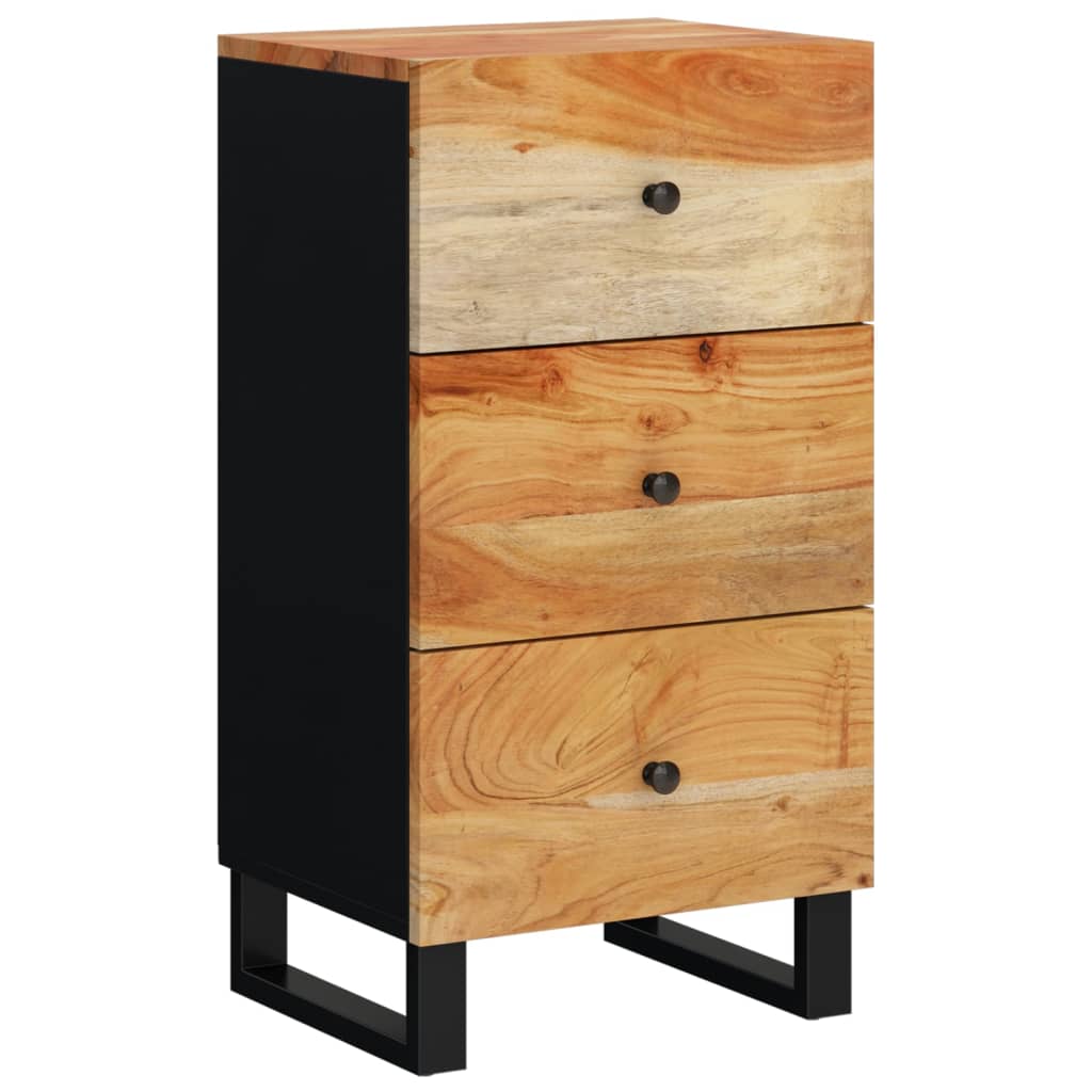 Dressoir met 3 lades 40x33,5x75 cm massief acaciahout - AllerleiShop