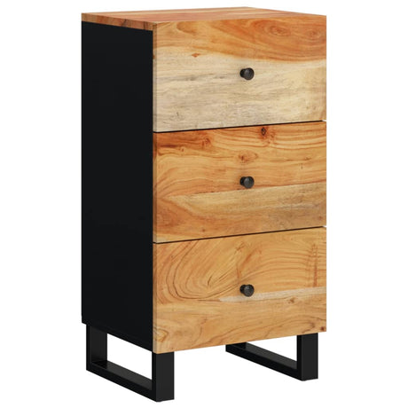 Dressoir met 3 lades 40x33,5x75 cm massief acaciahout - AllerleiShop