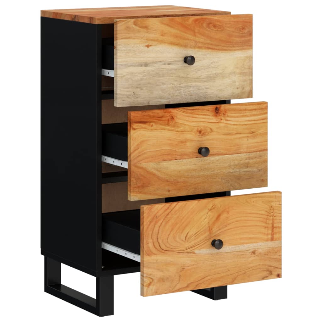 Dressoir met 3 lades 40x33,5x75 cm massief acaciahout - AllerleiShop