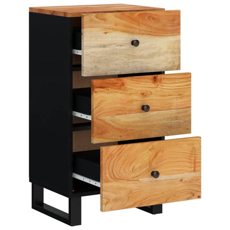 Dressoir met 3 lades 40x33,5x75 cm massief acaciahout - AllerleiShop