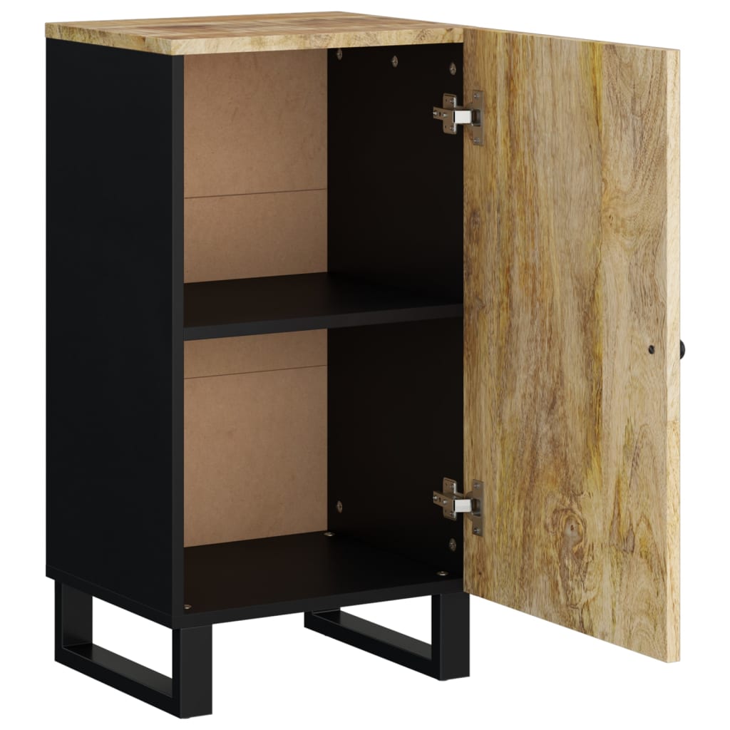 Dressoir met deur 40x31x75 cm massief mangohout - AllerleiShop