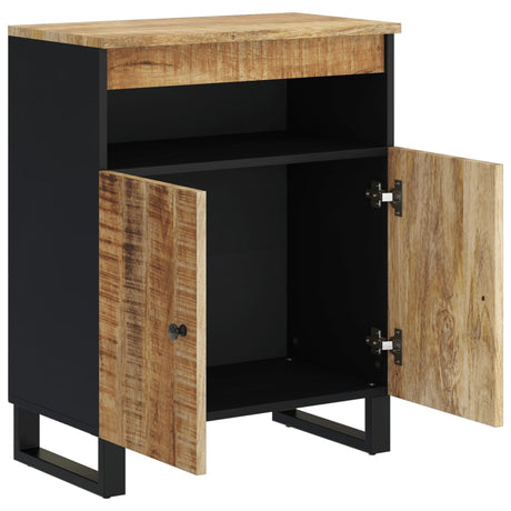 Dressoir met 2 deuren 60x33x75 cm massief mangohout - AllerleiShop