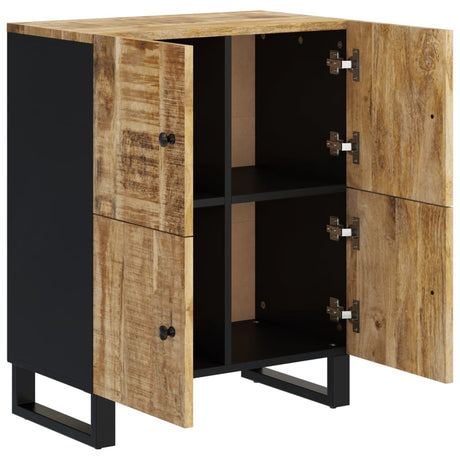 Dressoir met 4 deuren 60x33x75 cm massief mangohout - AllerleiShop